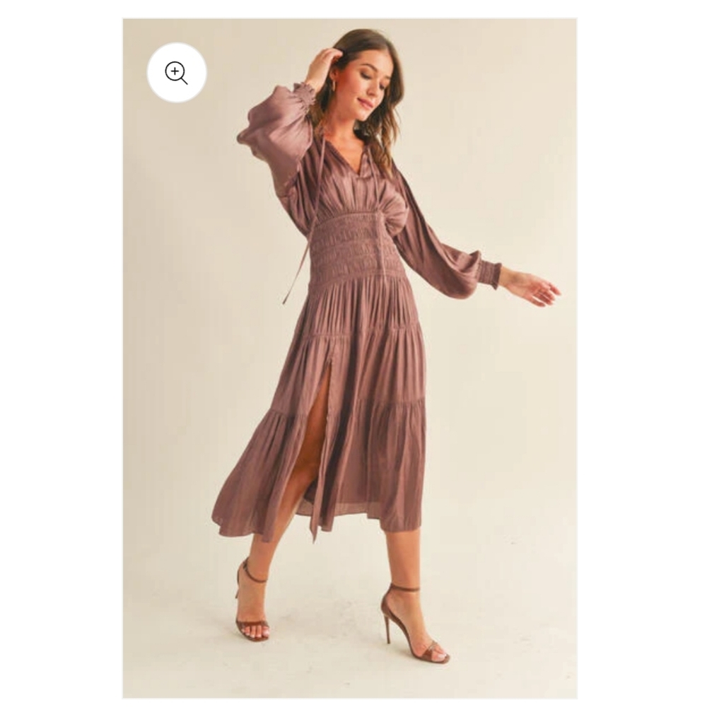 RESET by Jane - Claudia Maxi Dress in burnt orange size medium